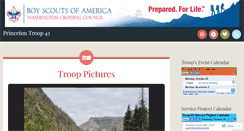 Desktop Screenshot of princetontroop43.org